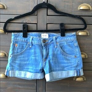 Hudson Rolled Hem Jean Shorts, 24